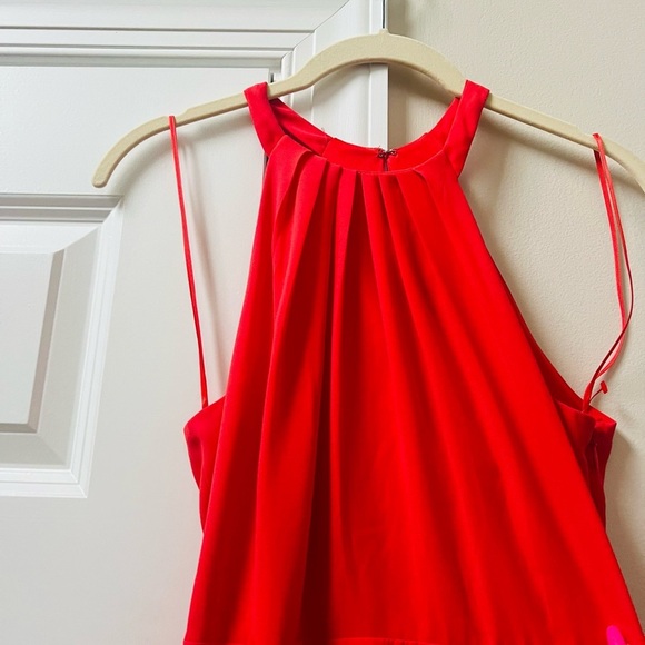 Express Red Halter Strapless Sundress - Picture 3 of 8